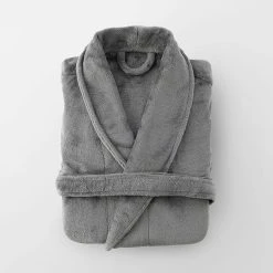 Morgan & Finch Plush Robe - Granite -Morgan & Finch Shop 11985004 V01