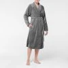 Morgan & Finch Plush Robe - Granite -Morgan & Finch Shop 11985004 V05