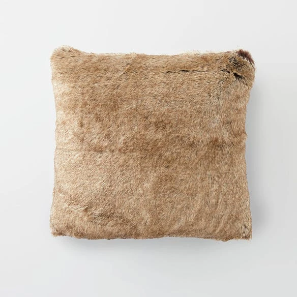 Morgan & Finch Arctic Faux Fur Cushion - Brown Fox 5 Morgan & Finch Arctic Faux Fur Cushion - Brown Fox - Image 3