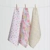 Morgan & Finch Pretty Floral Tea Towel Set Of 3