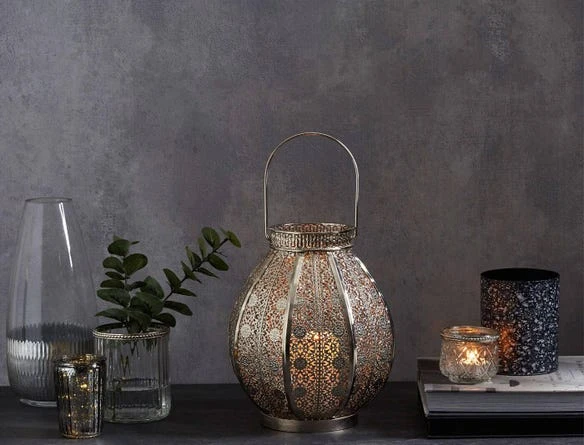 Morgan & Finch Filigree Drop Shaped Lantern 4 Morgan & Finch Filigree Drop Shaped Lantern - Image 2