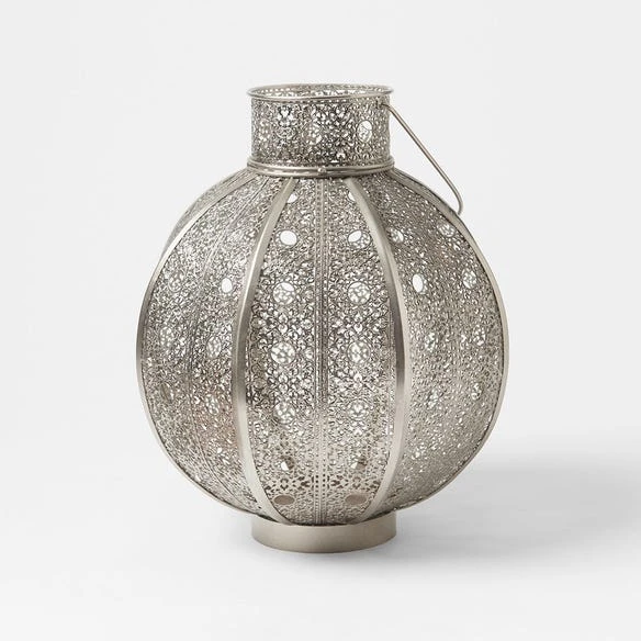 Morgan & Finch Filigree Round Shaped Lantern 3 Morgan & Finch Filigree Round Shaped Lantern