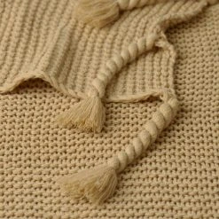 Morgan & Finch Chunky Throw - Mustard -Morgan & Finch Shop 17636910 V02 6