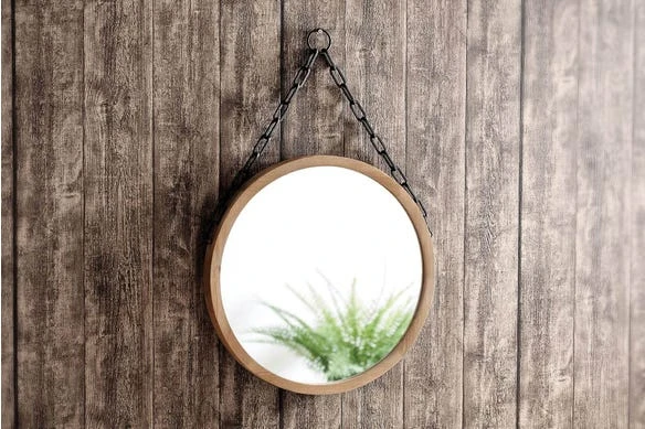 Morgan & Finch Hanging Wall Mirror Round 3 Morgan & Finch Hanging Wall Mirror Round