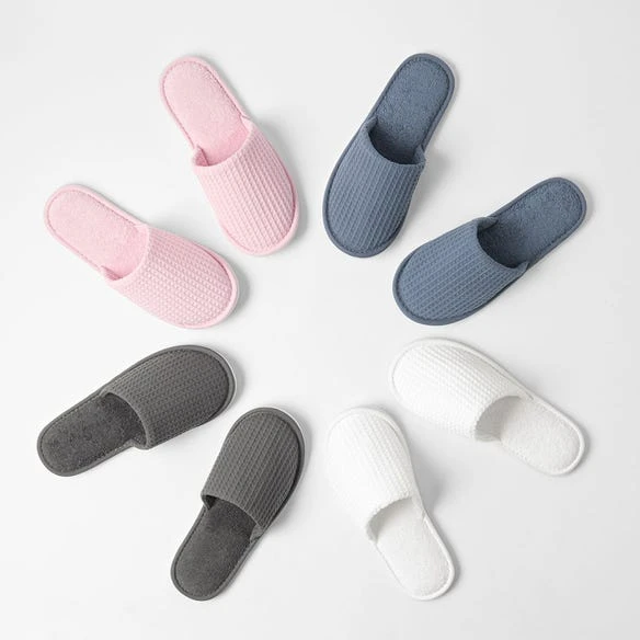 Morgan & Finch Bliss Waffle Slippers - Pink 3 Morgan & Finch Bliss Waffle Slippers - Pink