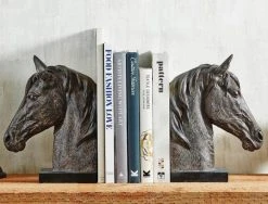 Morgan & Finch Horse Head Bookends Set Of 2