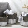 Morgan & Finch Storage Basket With White Paint Base