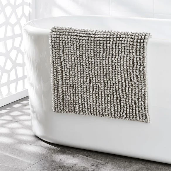 Morgan & Finch Bobble Melange Bath Mats - Stone 8 Morgan & Finch Bobble Melange Bath Mats - Stone - Image 6