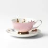 Morgan & Finch Miss Butterflies Teacup And Saucer - Pink 2 Morgan & Finch Miss Butterflies Teacup And Saucer - Pink -Morgan & Finch Shop 19448801 P