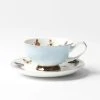 Morgan & Finch Miss Butterflies Teacup And Saucer - Blue -Morgan & Finch Shop 19448802 V02