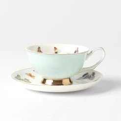 Morgan & Finch Miss Butterflies Teacup And Saucer