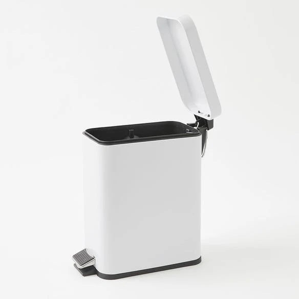 Morgan & Finch Slimline Pedal Bin 5l - White 4 Morgan & Finch Slimline Pedal Bin 5l - White - Image 2