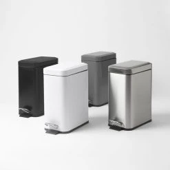 Morgan & Finch Slimline Pedal Bin 5l - Matte Black 7 Morgan & Finch Slimline Pedal Bin 5l - Matte Black -Morgan & Finch Shop 19457405 V02