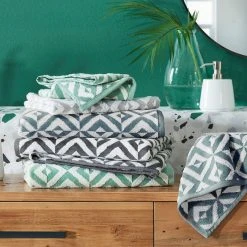 Morgan & Finch Hampton Towel - Charcoal Ivory 11 Morgan & Finch Hampton Towel - Charcoal Ivory -Morgan & Finch Shop 19867802 V02 1