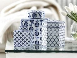 Morgan & Finch Blue Ginger Jar Rounded Lid -Morgan & Finch Shop 20017401 V02