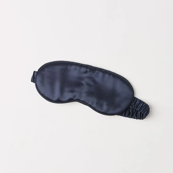 Morgan & Finch Silk Eye Mask - Navy 3 Morgan & Finch Silk Eye Mask - Navy