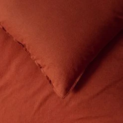 Morgan & Finch Olsen Linen/Cotton Quilt Cover - Paprika -Morgan & Finch Shop 20732206 V02