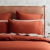 Morgan & Finch Olsen Linen/Cotton Quilt Cover - Paprika -Morgan & Finch Shop 20732206 V04