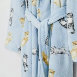 Morgan & Finch Sleepy Cats Robe 9 Morgan & Finch Sleepy Cats Robe -Morgan & Finch Shop 20911501 V02