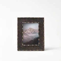 Morgan & Finch Bamboo Rattan 4x6 Frame - Black