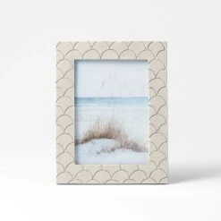 Morgan & Finch Scallop Photo 5x7 Frame - Snow