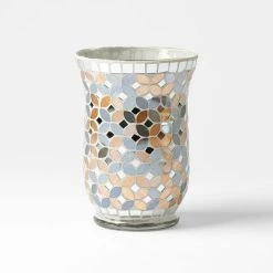 Morgan & Finch Mosaic Hurricane Candle Holder
