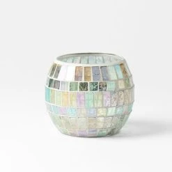 Morgan & Finch Mosaic Round Votive Candle Holder