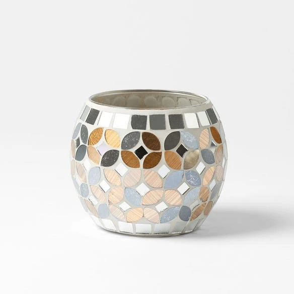 Morgan & Finch Mosaic Round Votive Candle Holder 3 Morgan & Finch Mosaic Round Votive Candle Holder