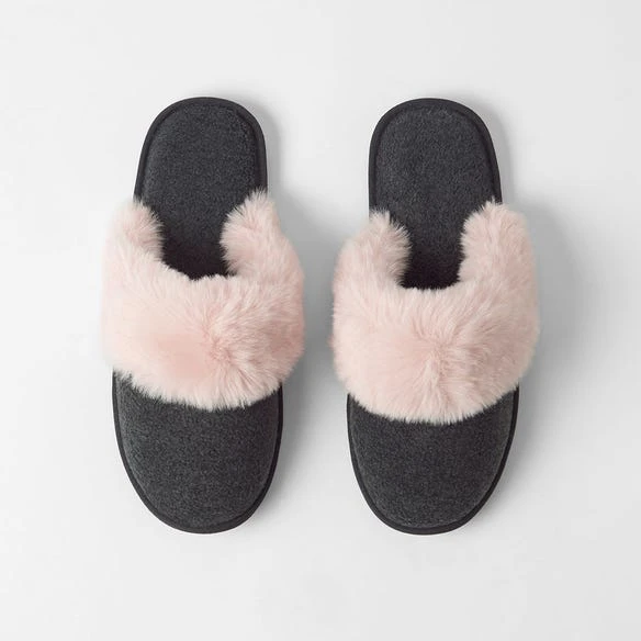 Morgan & Finch Felt Fur Slip On 3 Morgan & Finch Felt Fur Slip On