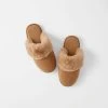 Morgan & Finch Felt Fur Slip On - Tan -Morgan & Finch Shop 21421803 P