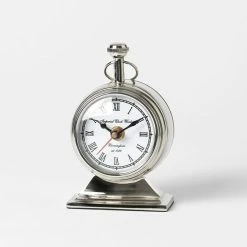 Morgan & Finch Traditional Round Mantle Clock On Stand