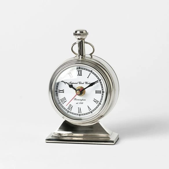 Morgan & Finch Traditional Round Mantle Clock On Stand 3 Morgan & Finch Traditional Round Mantle Clock On Stand