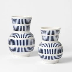 Morgan & Finch Frankie Flared Stripe Vase Small