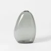 Morgan & Finch Pebble Stone Shaped Glass Vase - Charcoal -Morgan & Finch Shop 21440101 P