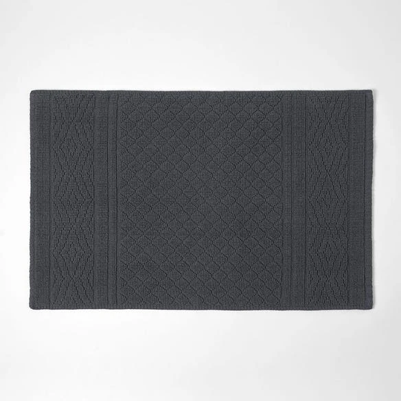 Morgan & Finch Milton Bath Mat - Charcoal 4 Morgan & Finch Milton Bath Mat - Charcoal - Image 2