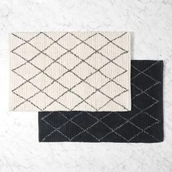 Morgan & Finch Evan Bath Mat - Black Ivory