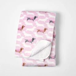 Morgan & Finch Dachsie Sherpa Throw