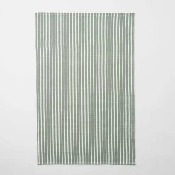 Morgan & Finch Yarn Dye Stripe Tea Towel Set Of 3 - Khaki -Morgan & Finch Shop 21675001 V01