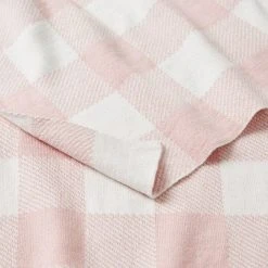 Morgan & Finch Gingham Kids Throw - Pale Pink/Ivory 7 Morgan & Finch Gingham Kids Throw - Pale Pink/Ivory -Morgan & Finch Shop 21676903 V02