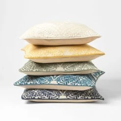 Morgan & Finch Sandford Embroidered Cushion - Ink