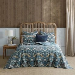 Morris & Co Strawberry Thief Bed Spread -Morgan & Finch Shop 21709901 P 6