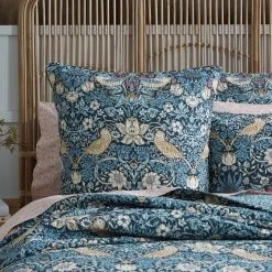 Morris & Co Strawberry Thief Bed Spread -Morgan & Finch Shop 21710201 P 1