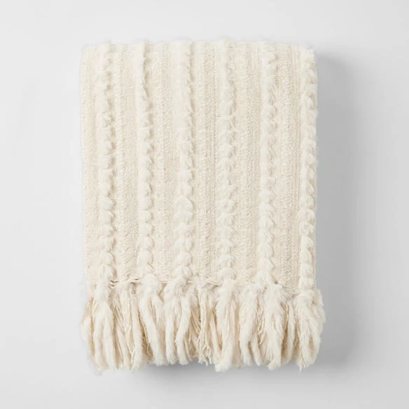 Morgan & Finch Cowley Chenille Throw - Cream 5 Morgan & Finch Cowley Chenille Throw - Cream - Image 3