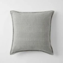 Morgan & Finch Sorano Linen Blend Cushion - Pale Grey