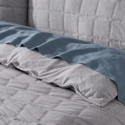 Morgan & Finch Madden Jersey Quilt Cover - Grey