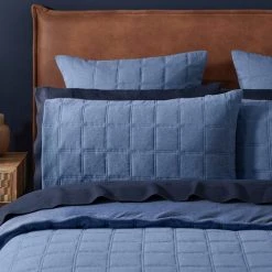 Morgan & Finch Madden Jersey Quilt Cover - Denim -Morgan & Finch Shop 21929102 p 1