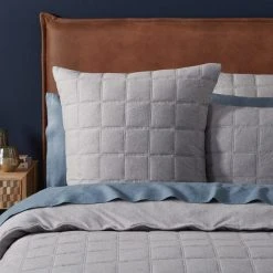 Morgan & Finch Madden Jersey Quilt Cover - Grey -Morgan & Finch Shop 21929201 p 1