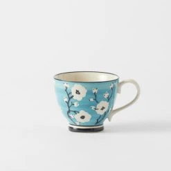 Morgan & Finch Cherry Blossom Dining - Teal -Morgan & Finch Shop 22047201 p 1 1