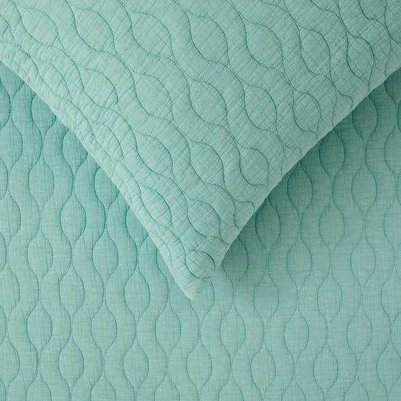 Morgan & Finch Callington Quilt Cover - Aqua 4 Morgan & Finch Callington Quilt Cover - Aqua - Image 2