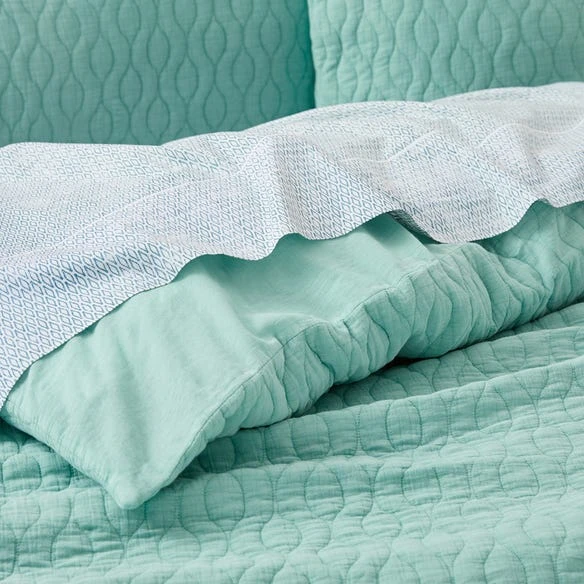 Morgan & Finch Callington Quilt Cover - Aqua 7 Morgan & Finch Callington Quilt Cover - Aqua - Image 5
